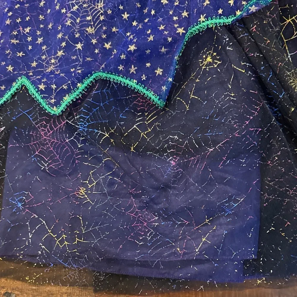 Target Purple and Black Starry Kids Witch Costume Dress